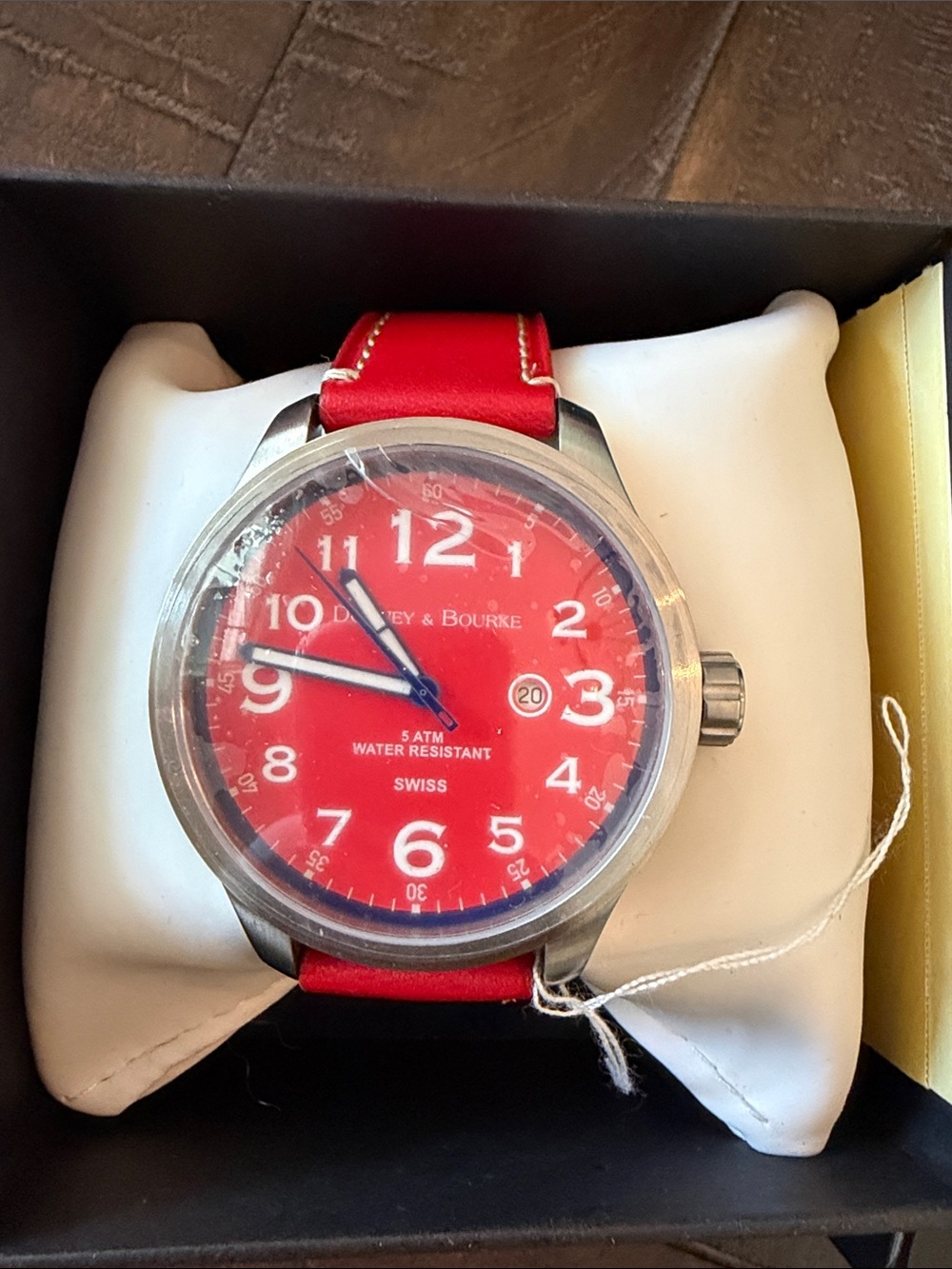 Dooney & Bourke Red Dial Leather Strap Women's Watch